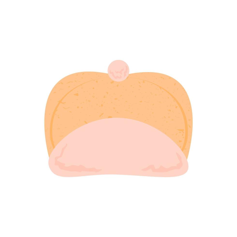 Vector icon of cute winter headwear. Concept of clothes, cold.