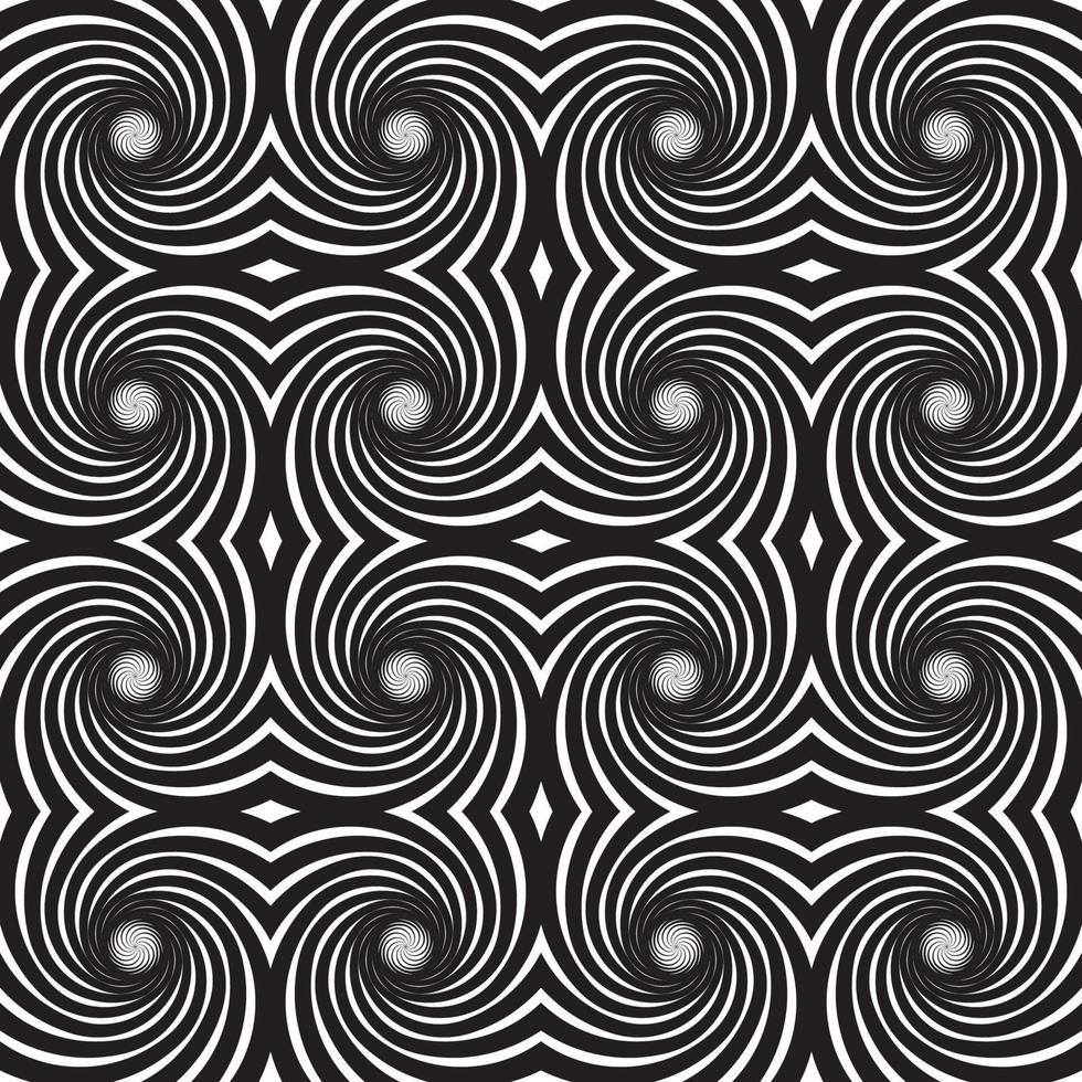 Dynamic circular pattern psychedelic Abstract background. Optical Illusion of movement. Use for cards, invitation, wallpapers, pattern fills, web pages elements and etc. vector
