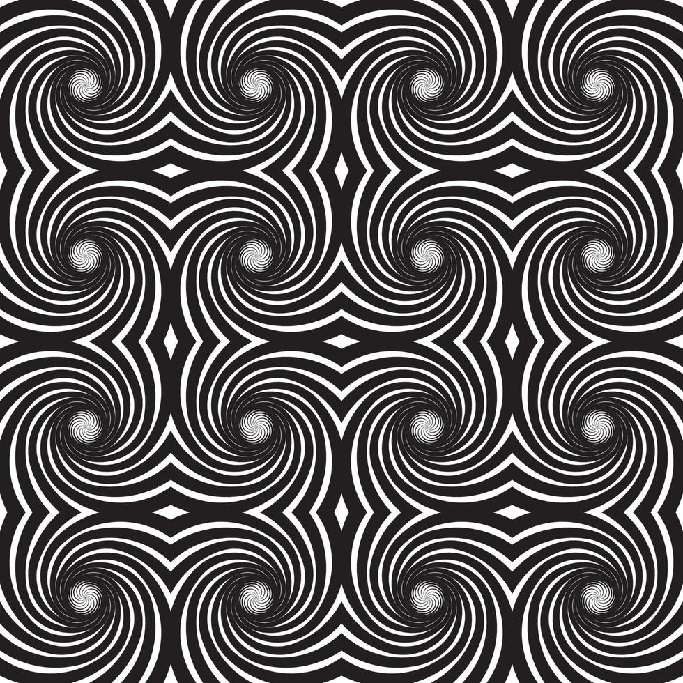 Dynamic circular pattern psychedelic Abstract background. Optical Illusion of movement. Use for cards, invitation, wallpapers, pattern fills, web pages elements and etc. vector