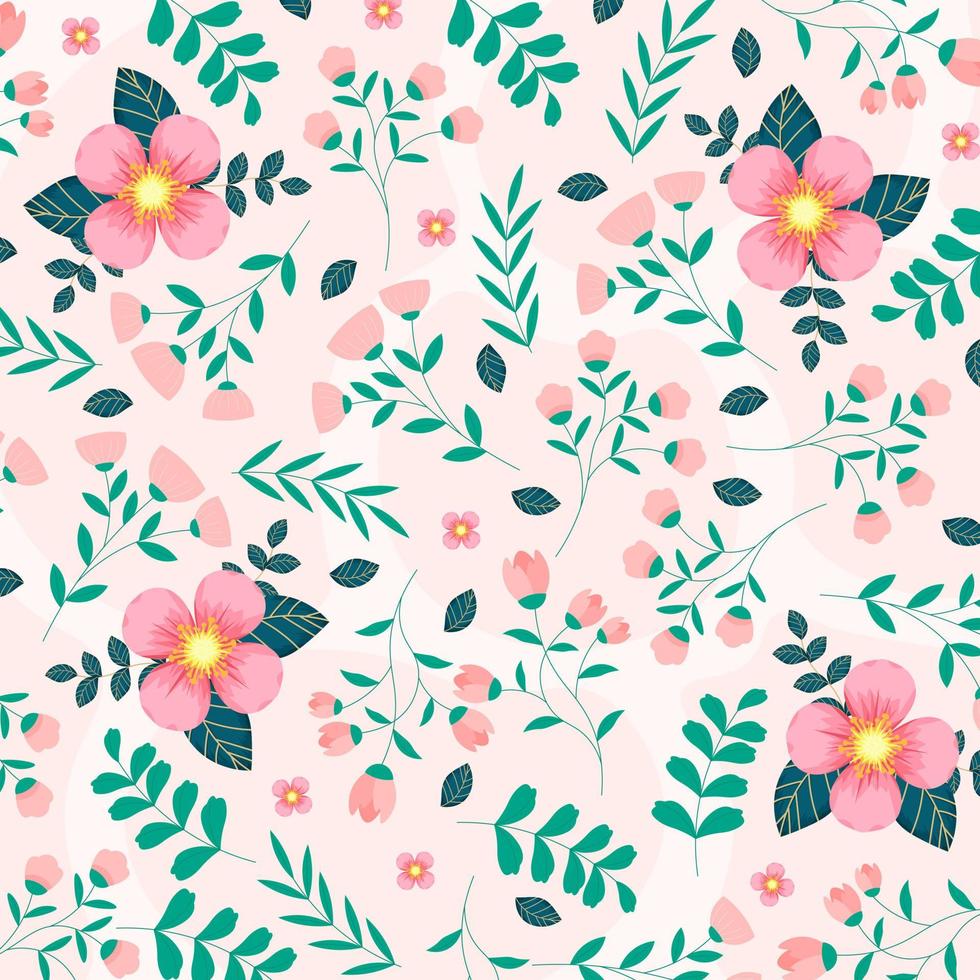 Abstract flower pattern background. Vector. vector