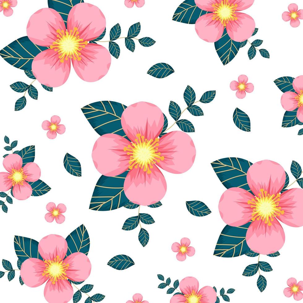 Abstract flower pattern background. Vector illustration.