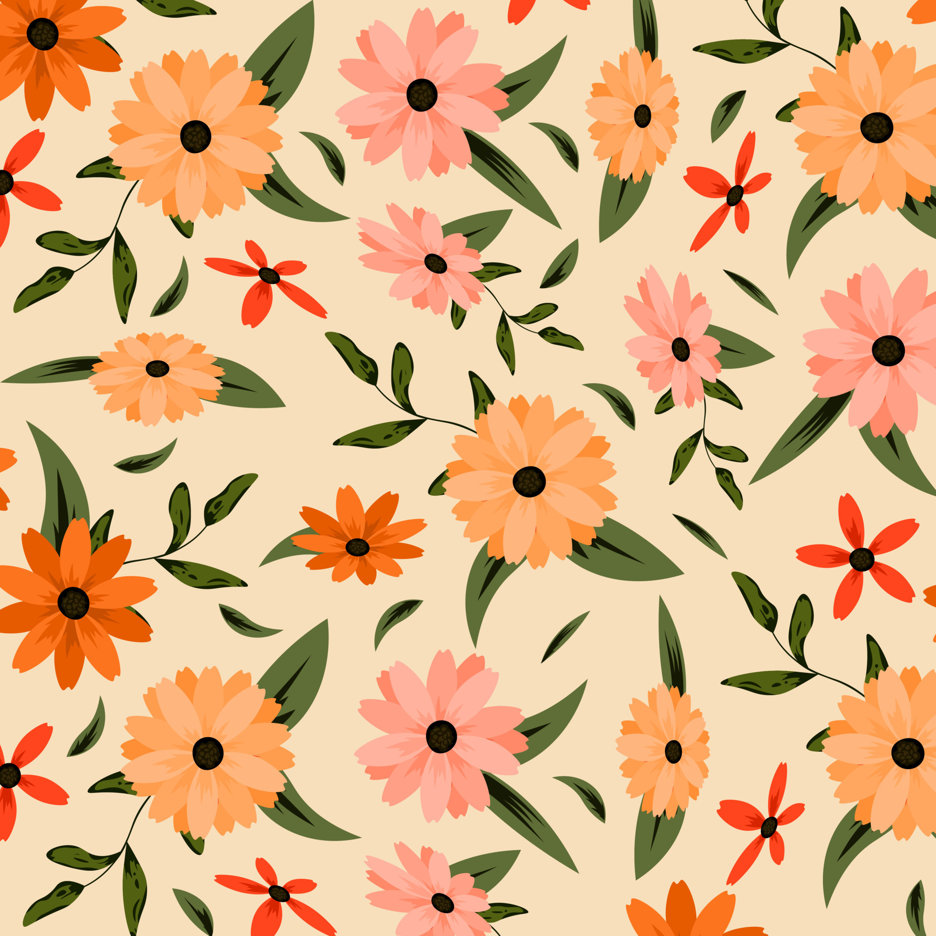 Abstract flower pattern background. Vector illustration. 6736863 Vector