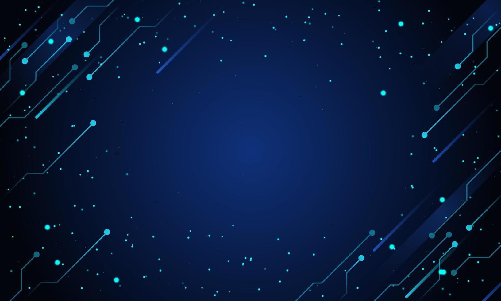 Abstract blue circuit digital background. vector