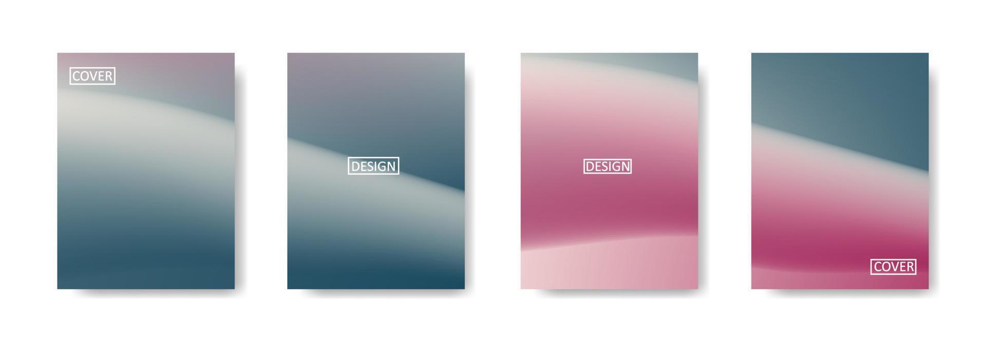 Set of abstract background with beautiful gradation color, colorful background for poster flyer banner backdrop.vertical banner.cool fluid background vector illustration