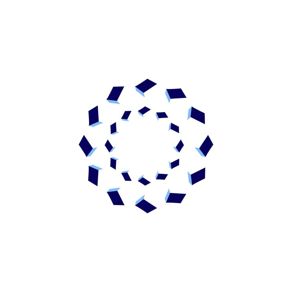 abstract round logo vector