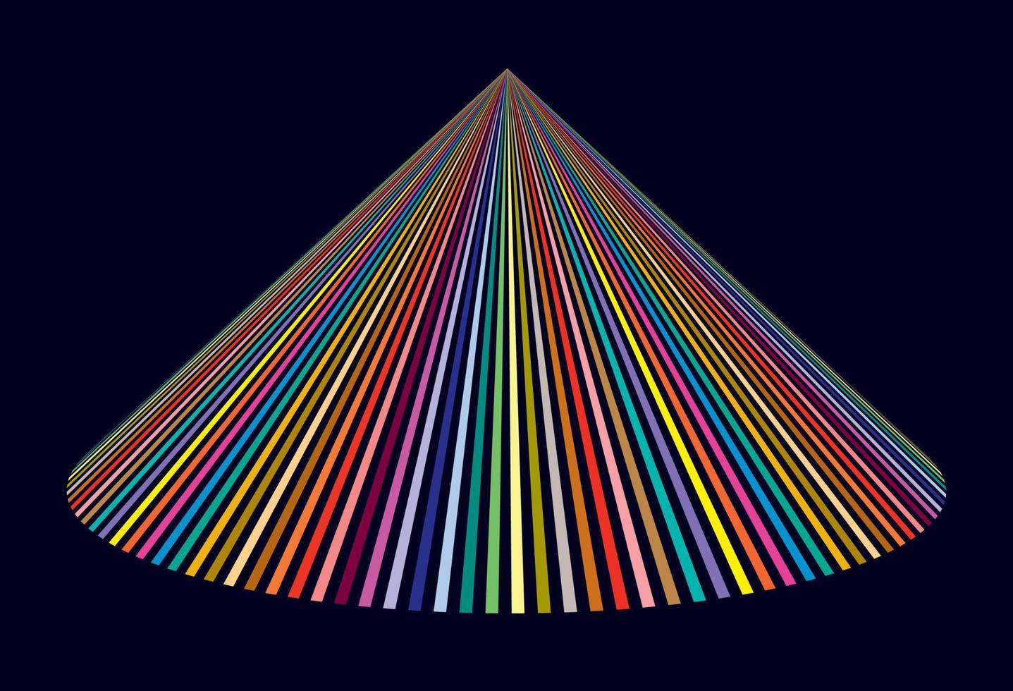 pirámide abstracta colorida vector