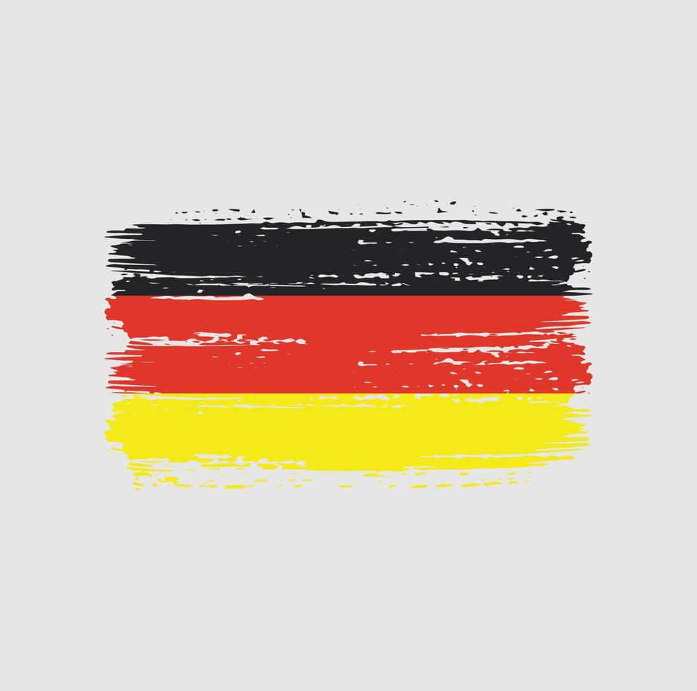 Germany Flag Brush Strokes. National Flag vector