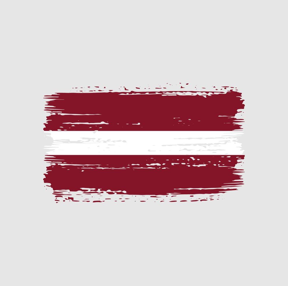 Latvia Flag Brush Strokes. National Flag vector