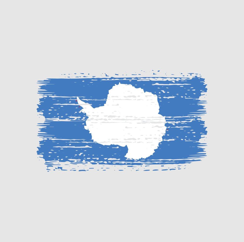 Antarctica Flag Brush Strokes. National Flag vector