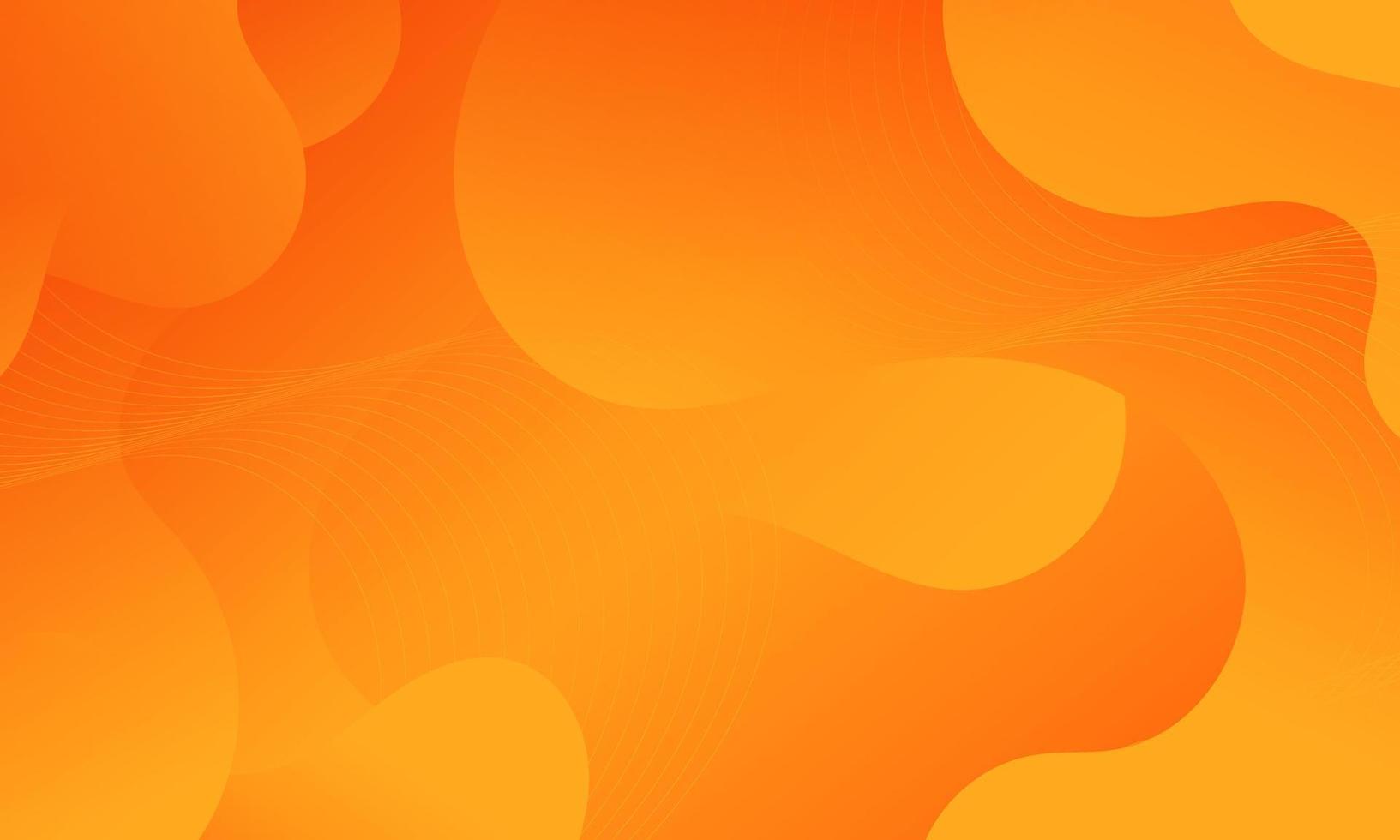 Abstract Orange Fluid Wave Background vector