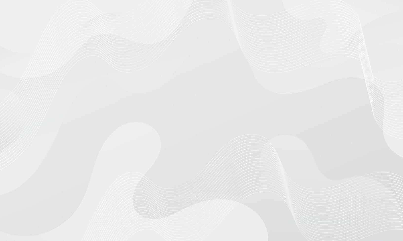 Abstract White Fluid Wave Background vector