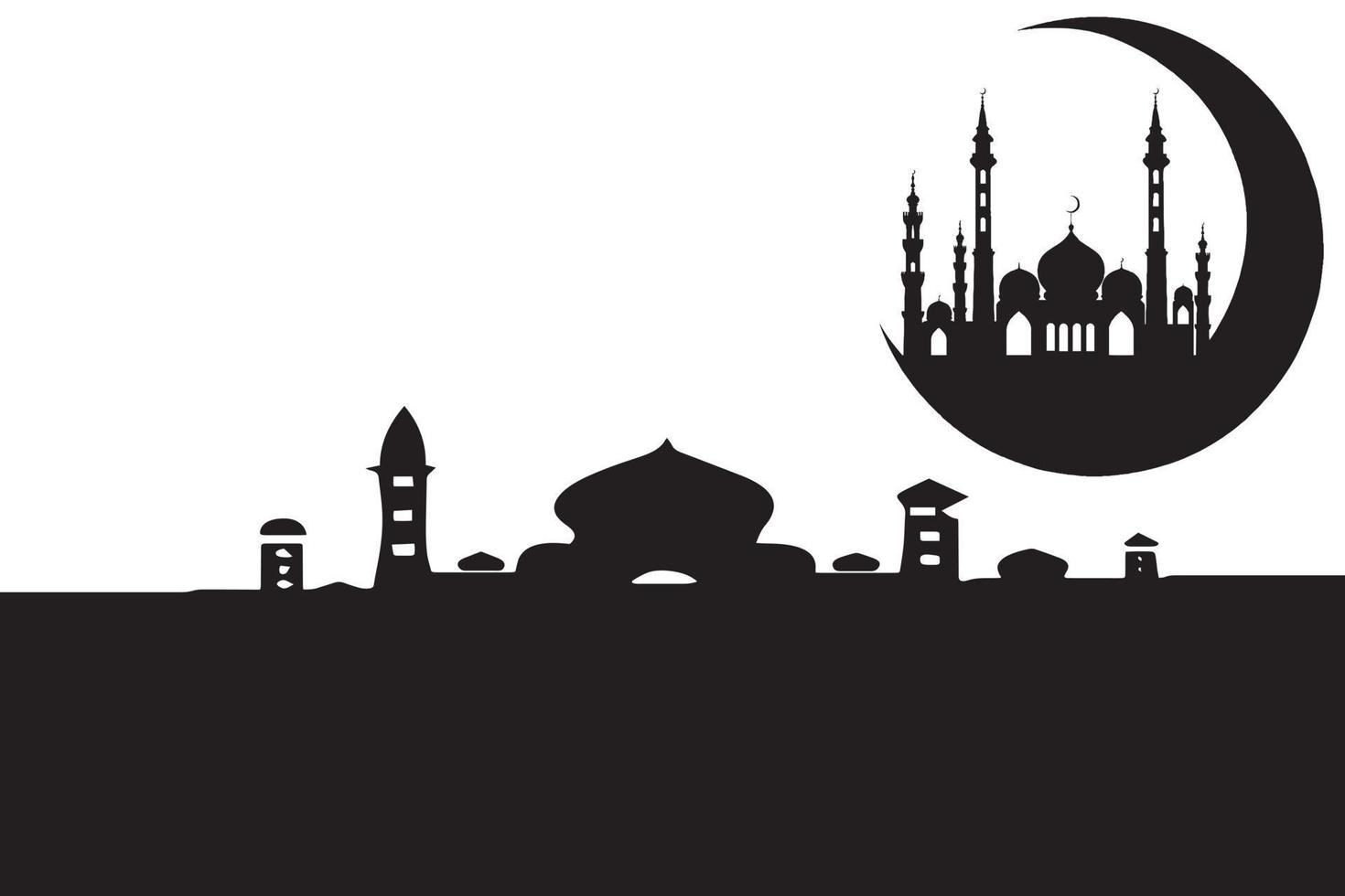 illustration of mosque vector