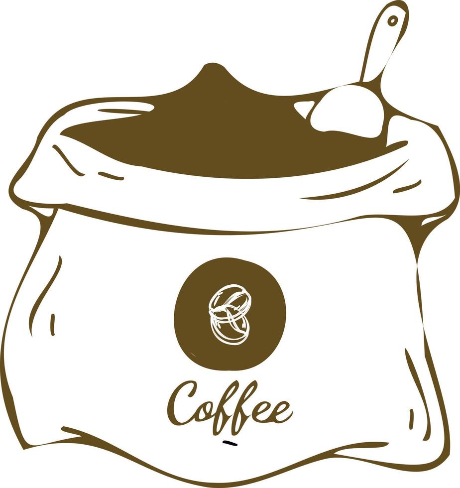 Bag, packaging for coffee. vector