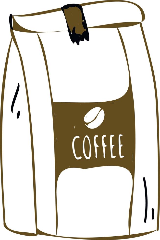Bag, packaging for coffee. vector