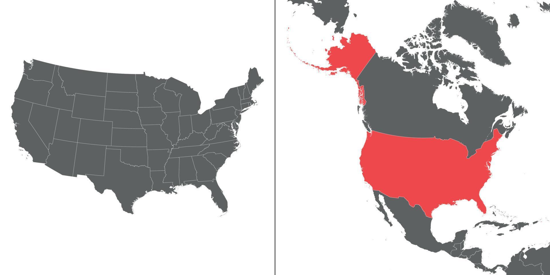 Map with location vector