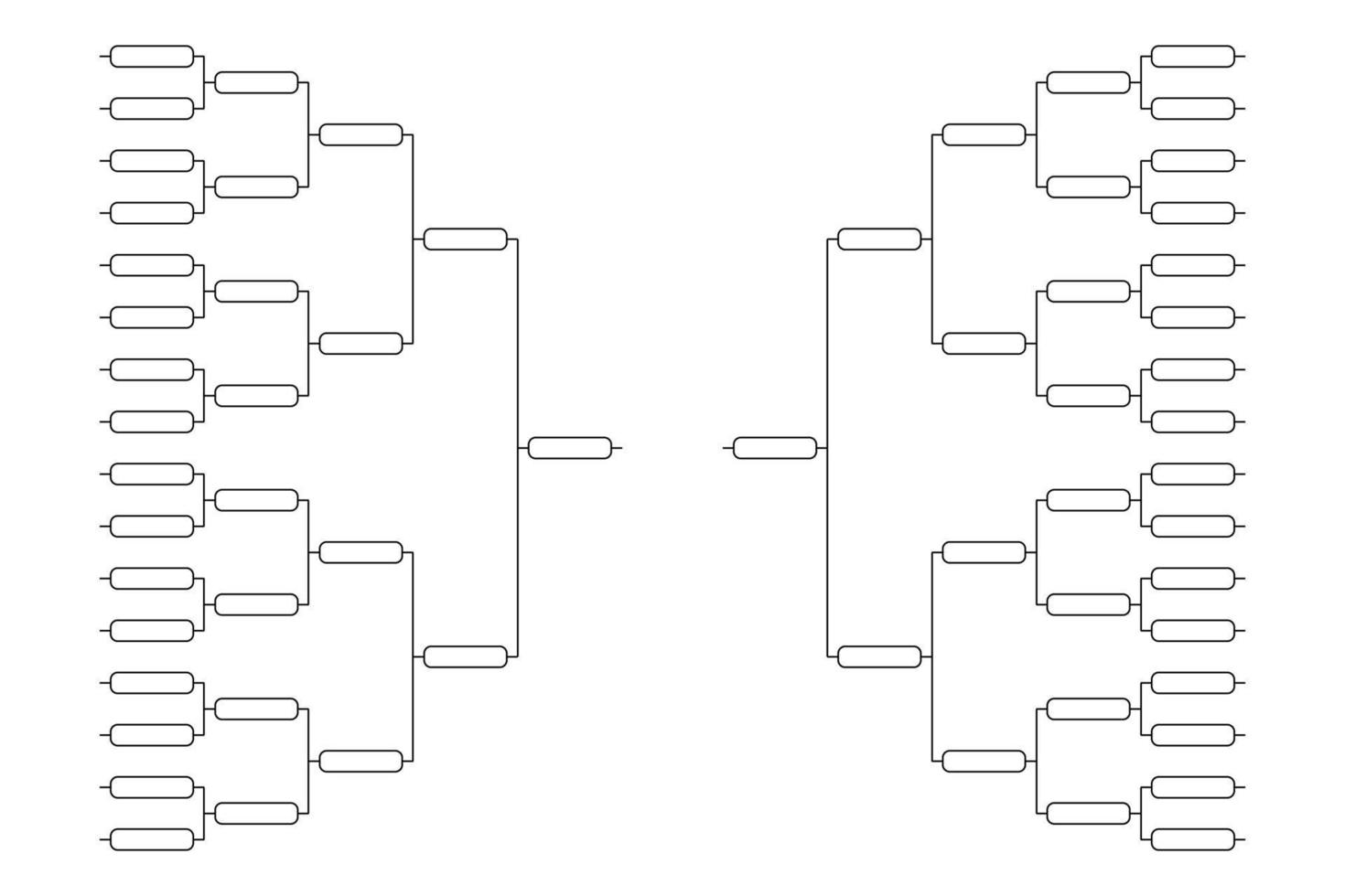Team Tournament bracket vector