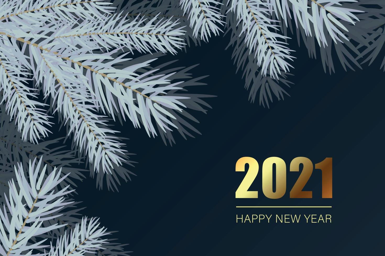 2021 New Year background. vector