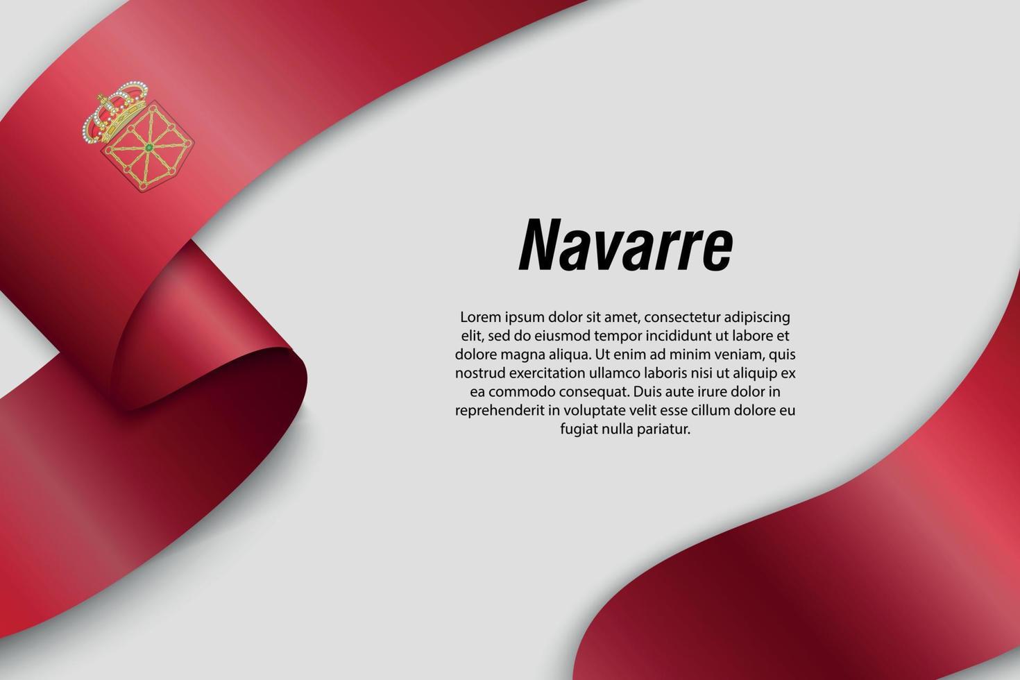 Waving ribbon or banner with flag Communities of Spain vector