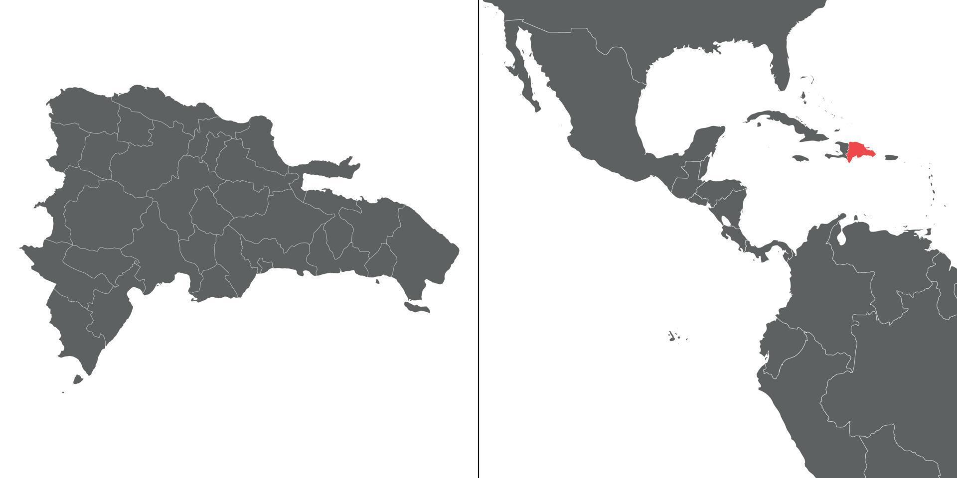 Map with location vector