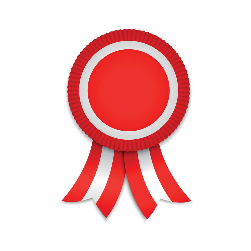 medal with ribbons. vector
