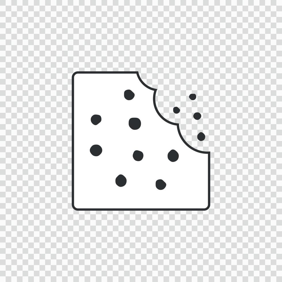 icono de cookie icolated sobre fondo transparente, vector