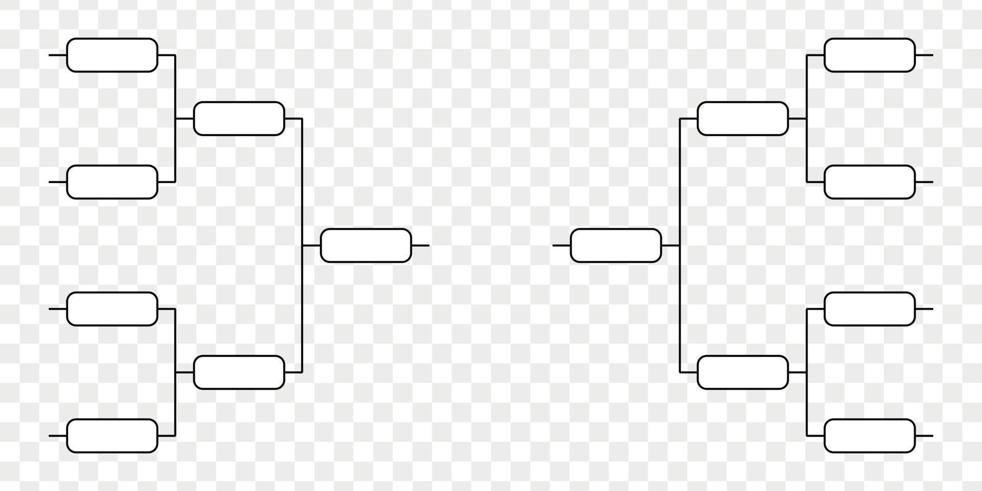 Team Tournament bracket vector