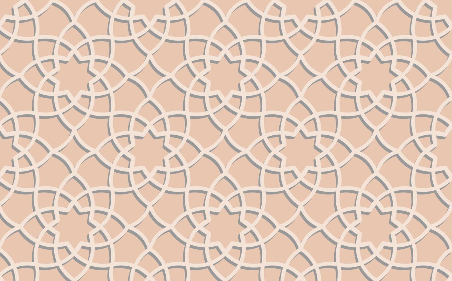 Flat arabic pattern background vector