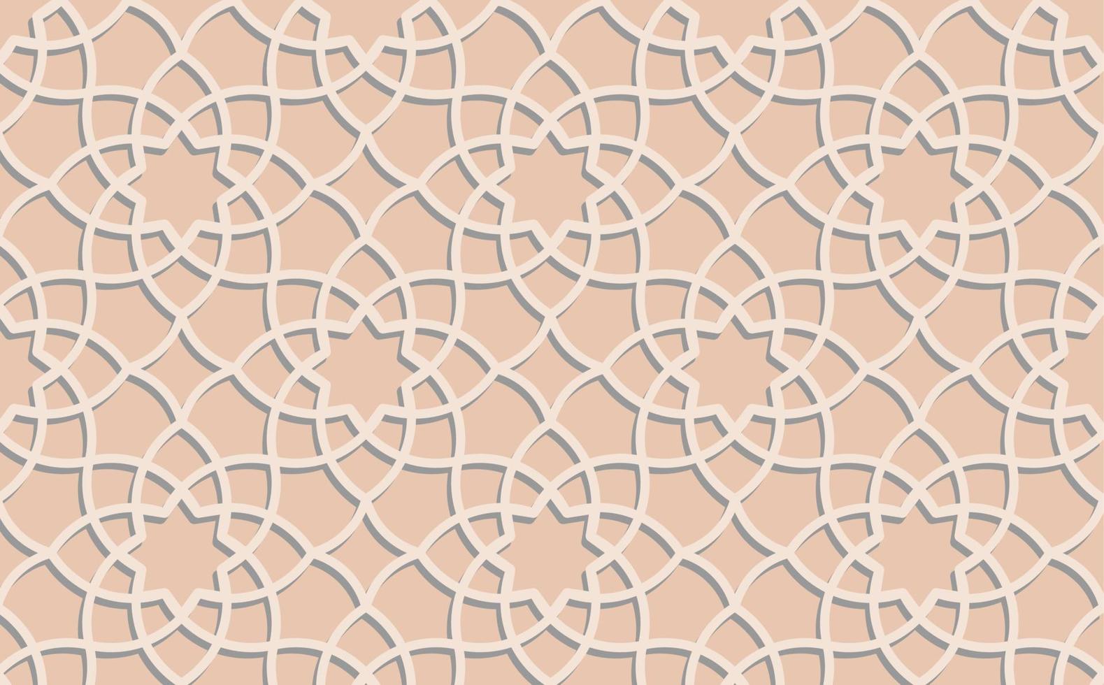 Flat arabic pattern background vector