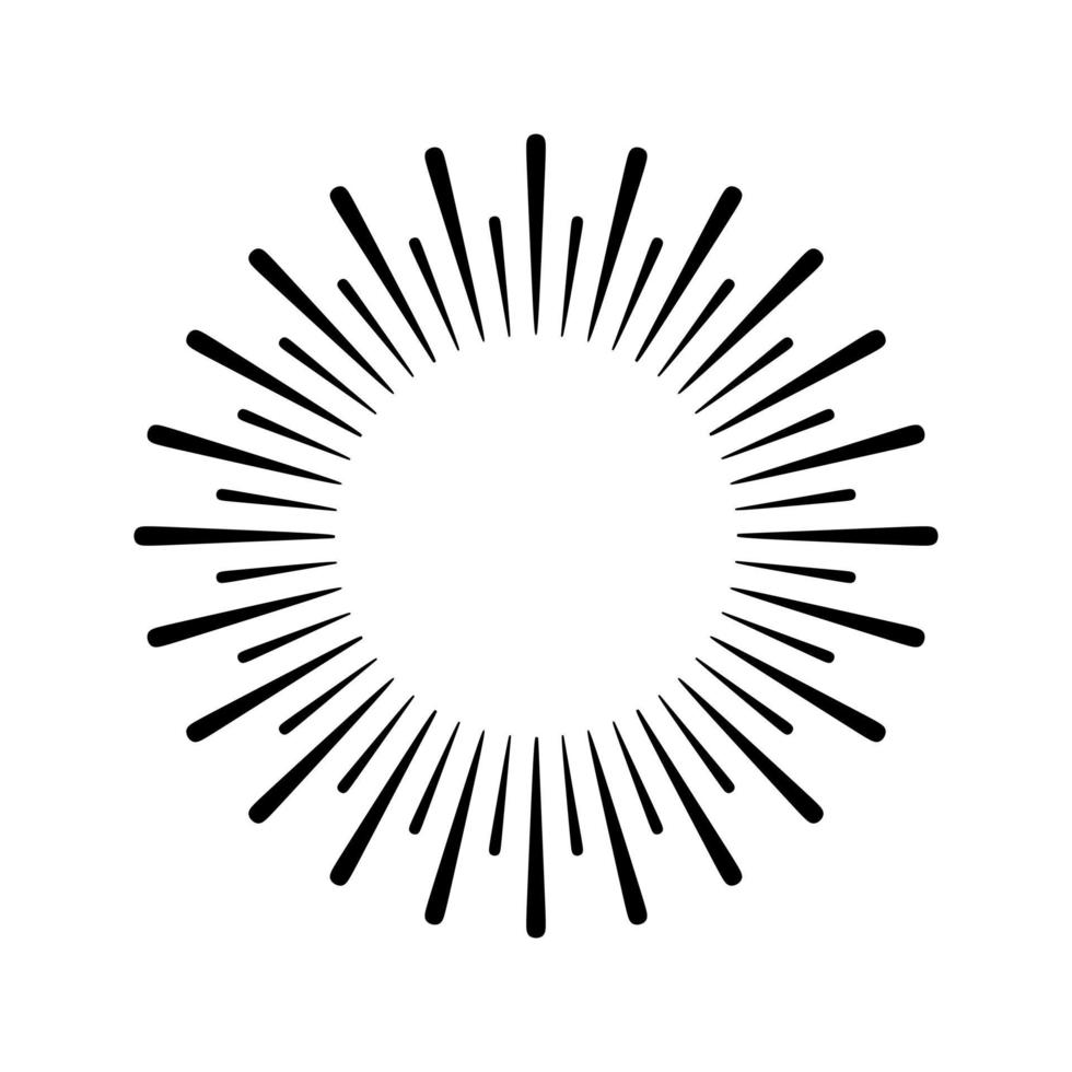 Sunburst. sunburst icon. Retro.Burst design. Sunlight. Vector illustration.