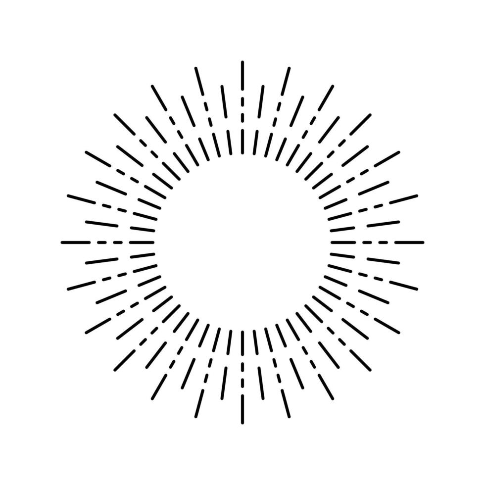 Sunburst. sunburst icon. Retro.Burst design. Sunlight. Vector illustration.