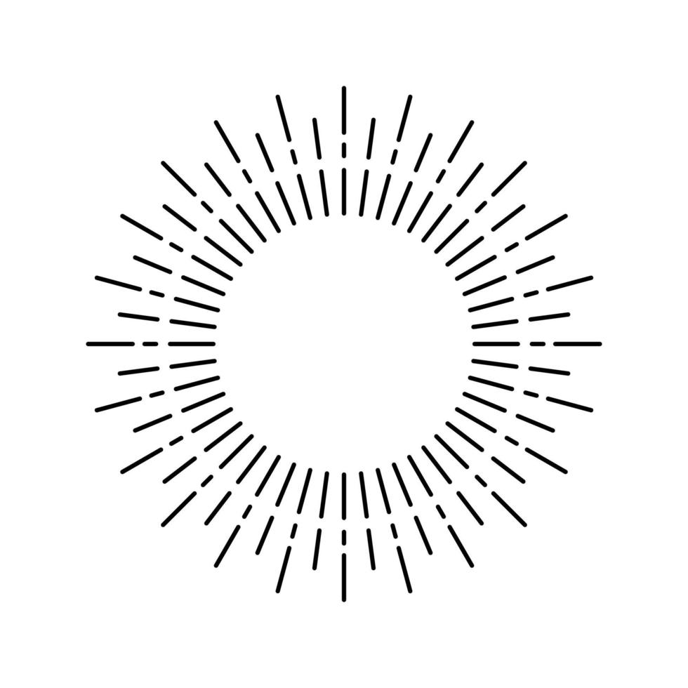Sunburst. sunburst icon. Retro.Burst design. Sunlight. Vector illustration.