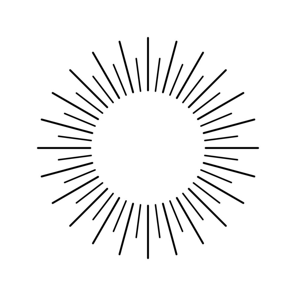Sunburst. sunburst icon. Retro.Burst design. Sunlight. Vector illustration.