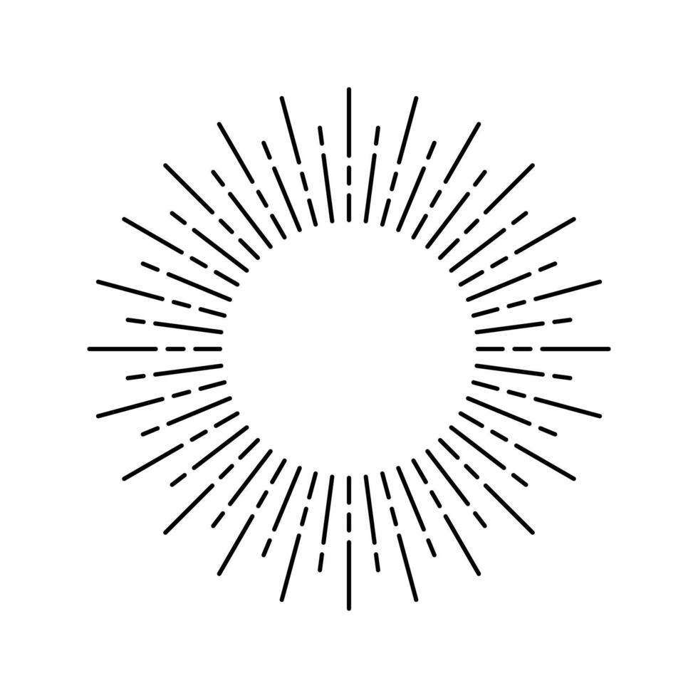 Sunburst. sunburst icon. Retro.Burst design. Sunlight. Vector illustration.