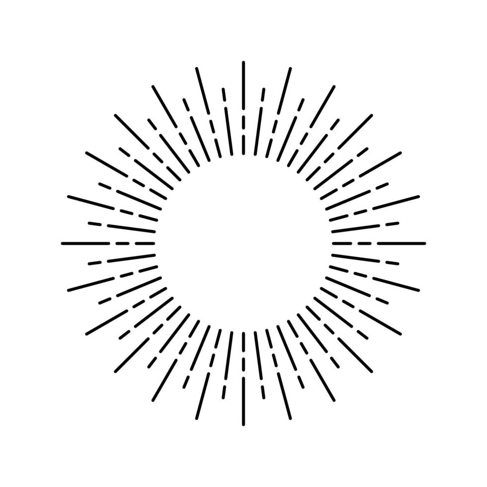 Sunburst. sunburst icon. Retro.Burst design. Sunlight. Vector illustration.