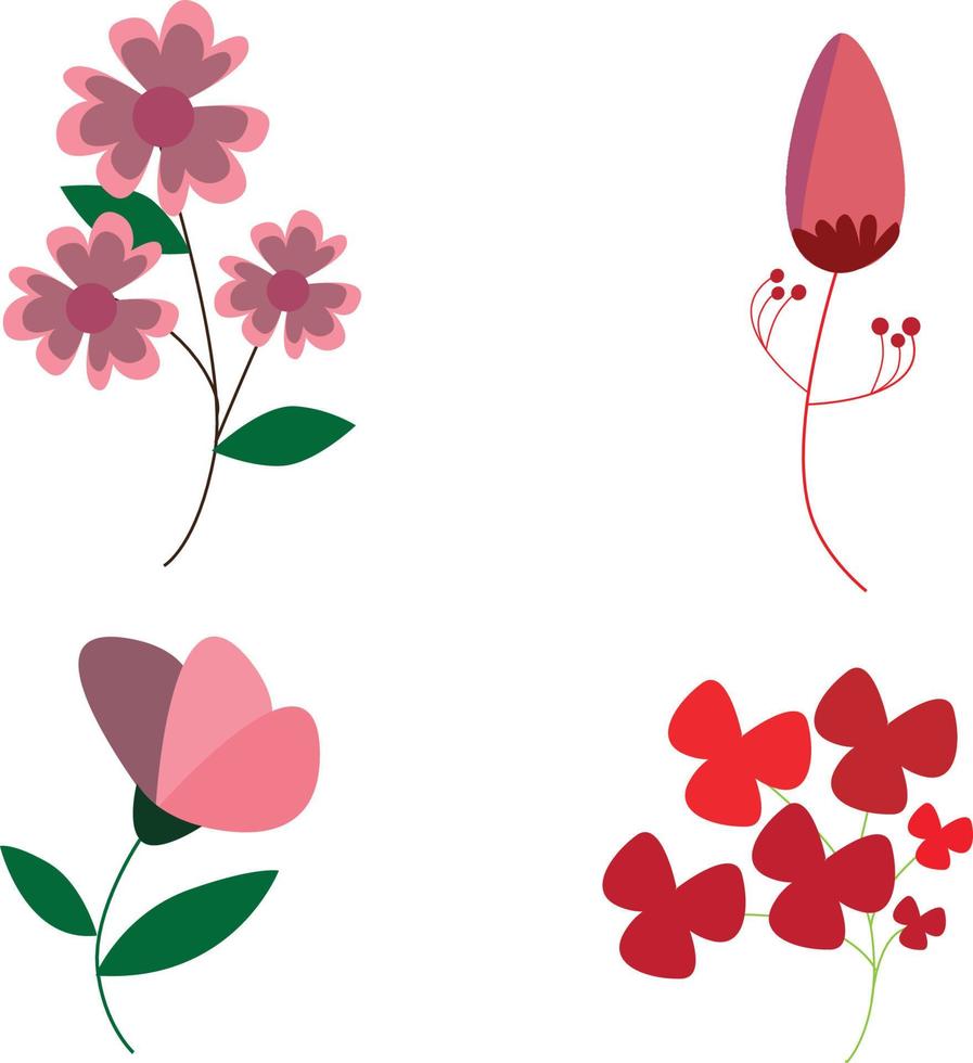 ilustración de arte de flores vector