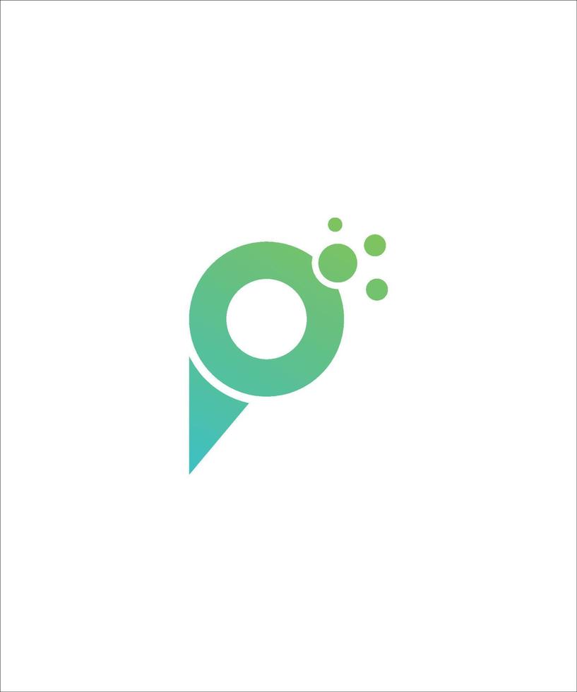 logotipo de tecnología p vector