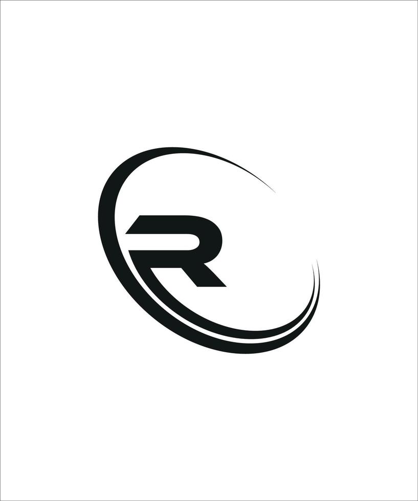 R logo design vector