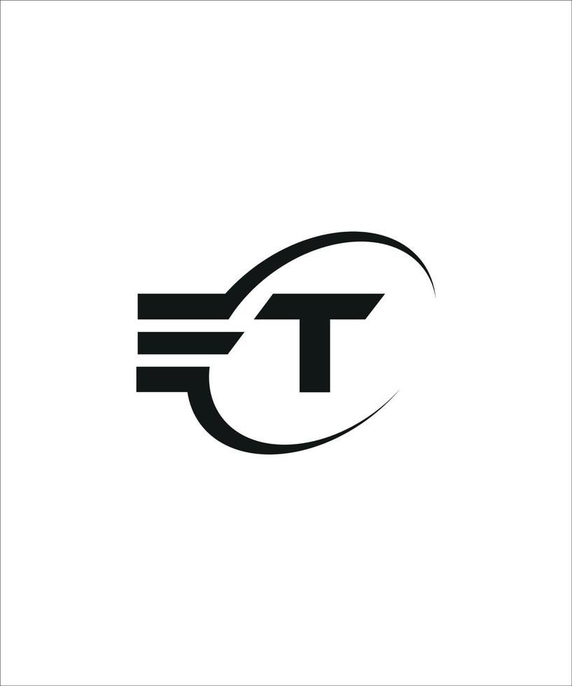 et logo design vector