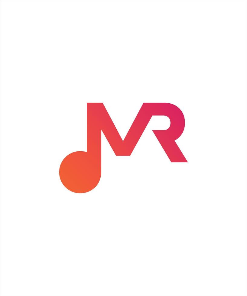 MR music logo vector