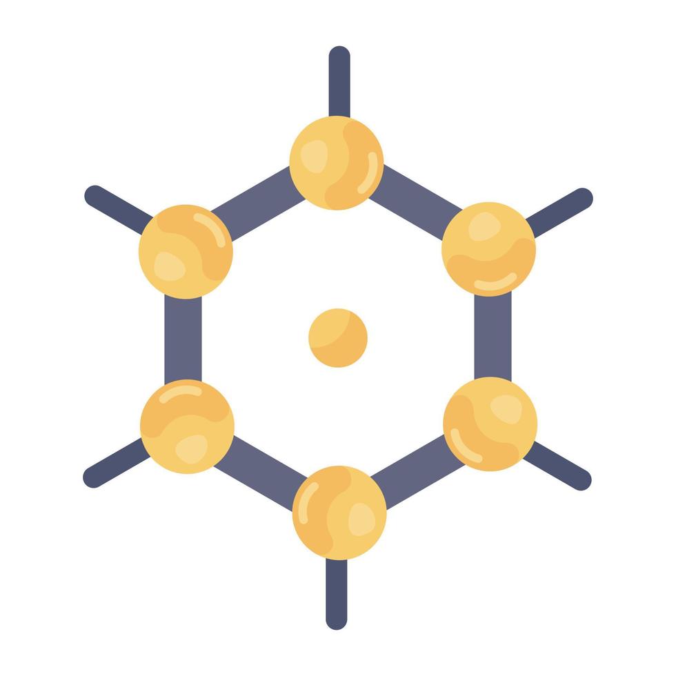 Editable design of mesh network icon vector