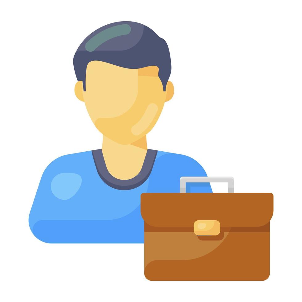 Person engage in commercial business, entrepreneur, vector