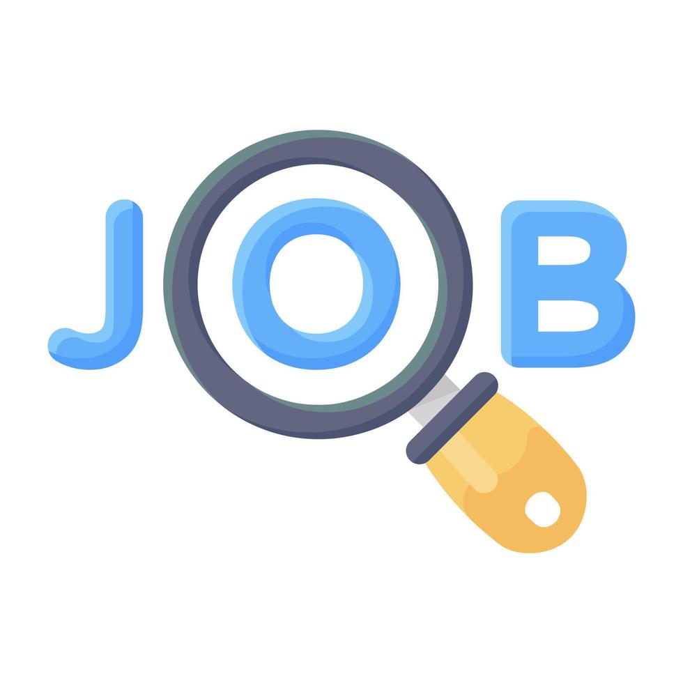 Trendy editable icon of job search vector