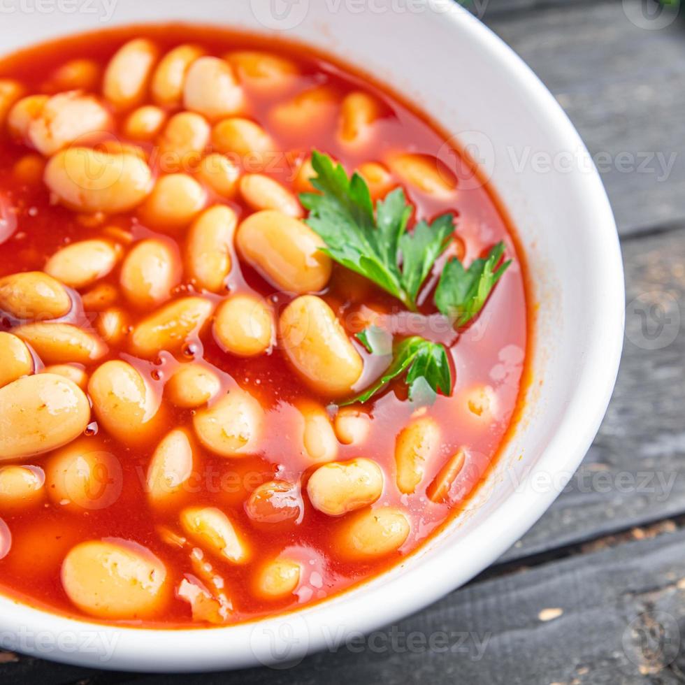 white bean tomato sauce legume beans photo