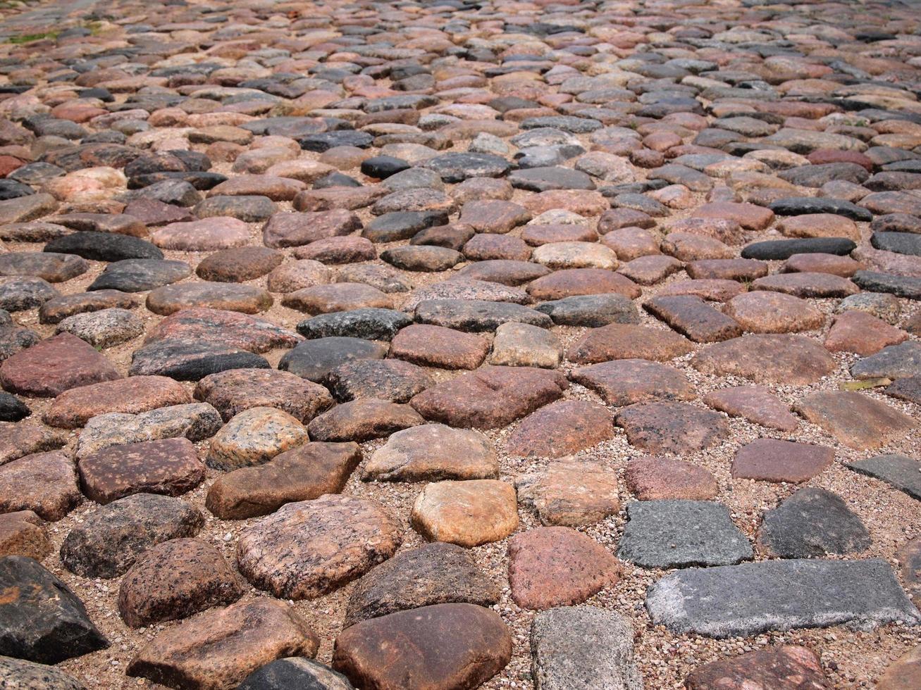 old cobblestone road photo