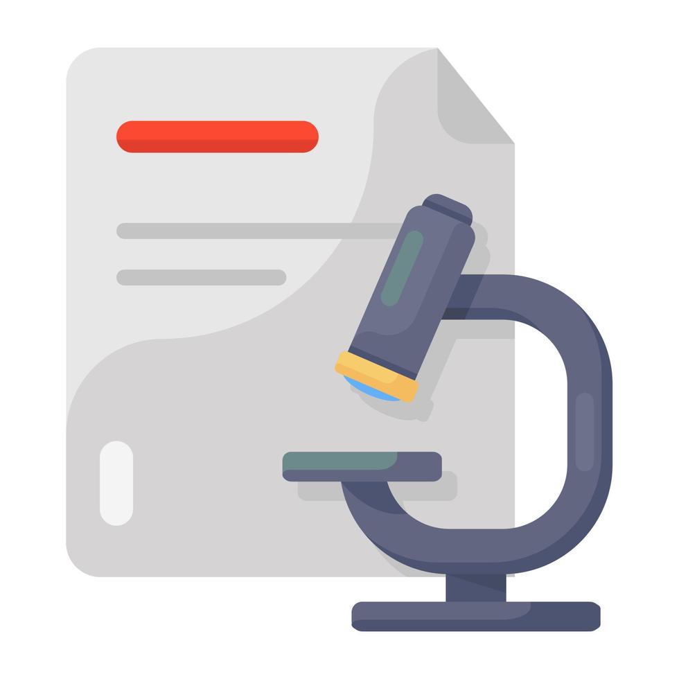 Editable icon of research report vector