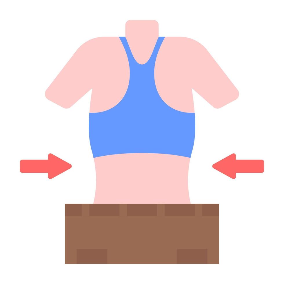 Sports woman flat vector, showing female avatar vector