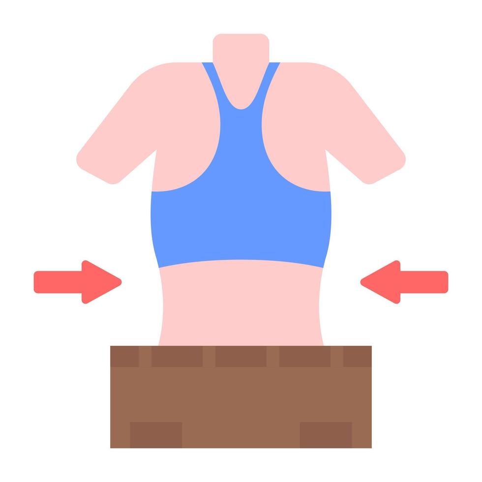 Sports woman flat vector, showing female avatar vector