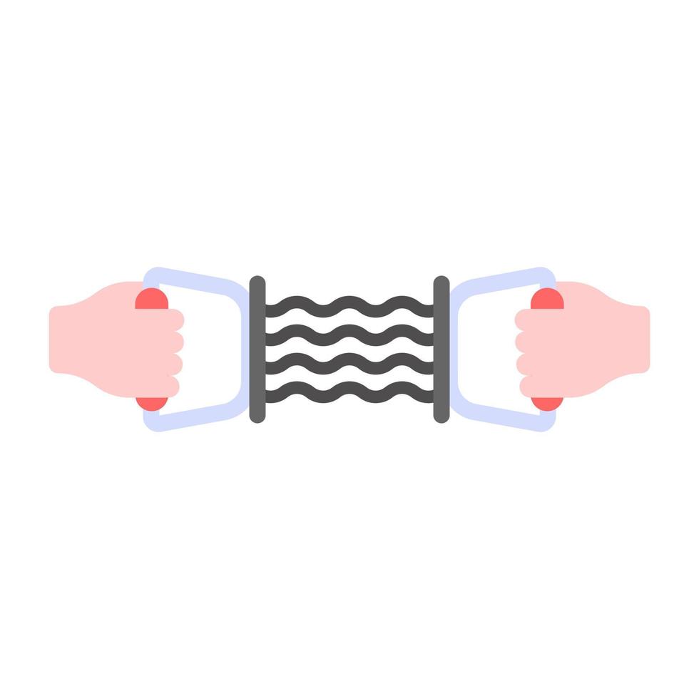Foot drop exercise in flat trendy vector