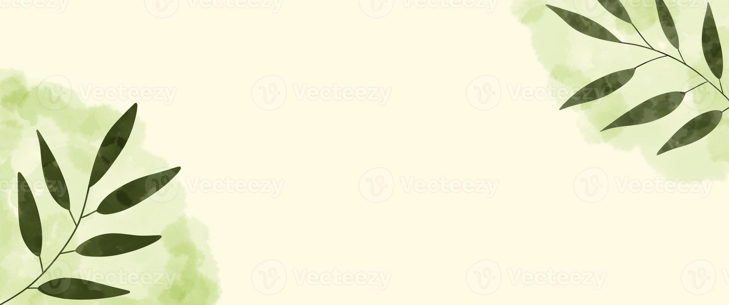 Leaves pattern banner. photo