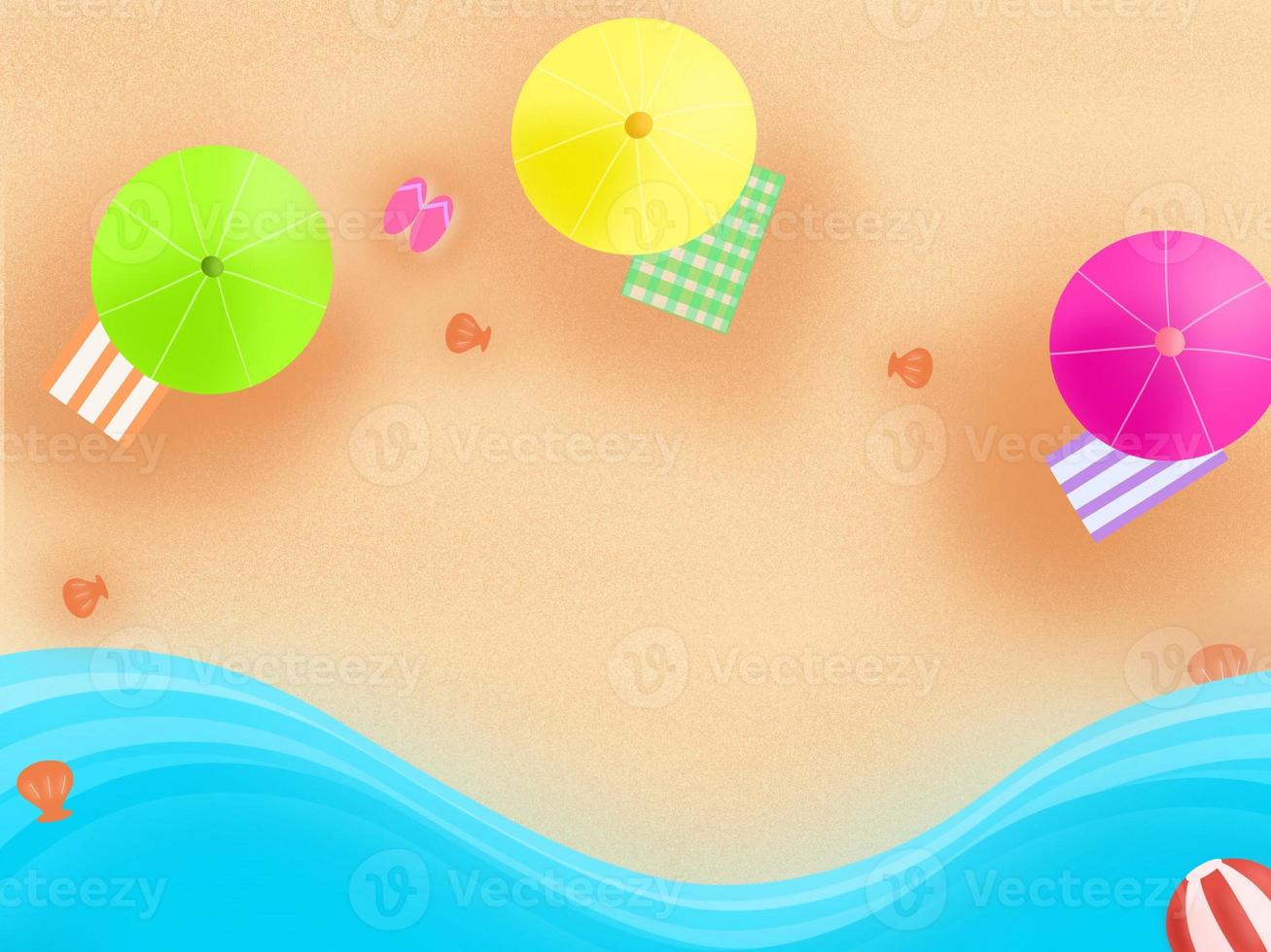 Beach background. Summer season. photo